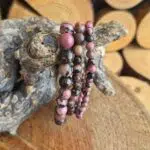 Seelenstein-Armband-Rhodonit-Perlen