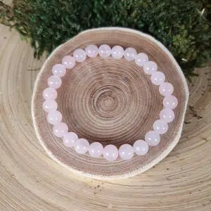 Seelenstein-Armband-Rosenquarz-Perlen-Kinder