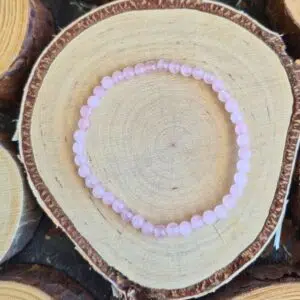 Rosenquarz Armband Perlen (4)
