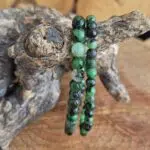 Seelenstein-Armband-Rubin-Zoisit-Perlen Seelenstein-Armband-Rubin-Zoisit-Perlen