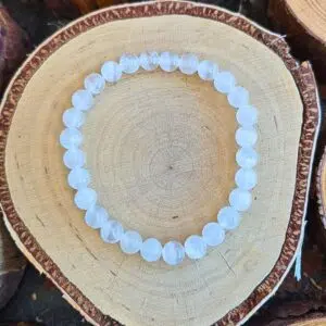 Seelenstein-Armband-Selenit-Perlen