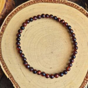 Seelenstein-Armband-Tigerauge-rot-Perlen