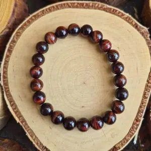 Seelenstein-Armband-Tigerauge-rot-Perlen