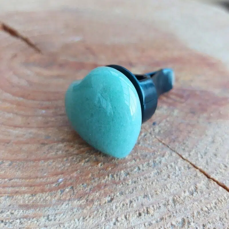 Seelenstein-Autoclip-Aventurin-grün-Herz