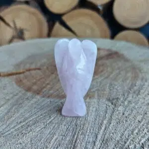 Seelenstein-Figur-Rosenquarz-Engel