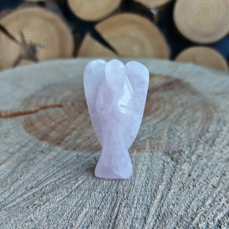 Seelenstein-Figur-Rosenquarz-Engel