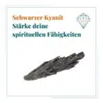 Seelenstein-Heilstein-schwarzer-Kyanit-Spruch