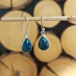 Seelenstein-Ohrringe-Apatit-Tropfen-Silber