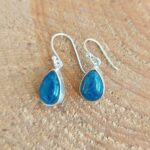 Seelenstein-Ohrringe-Apatit-Tropfen-Silber