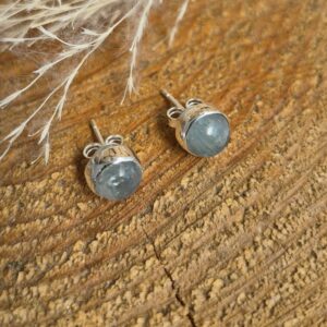Seelenstein-Ohrringe-Aquamarin-Silber-Stecker-rund