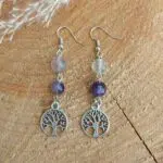 Seelenstein-Ohrringe-Bergkristall-Amethyst-Perlen-Baum1