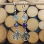 Seelenstein-Ohrringe-Bergkristall-Amethyst-Perlen-Baum1