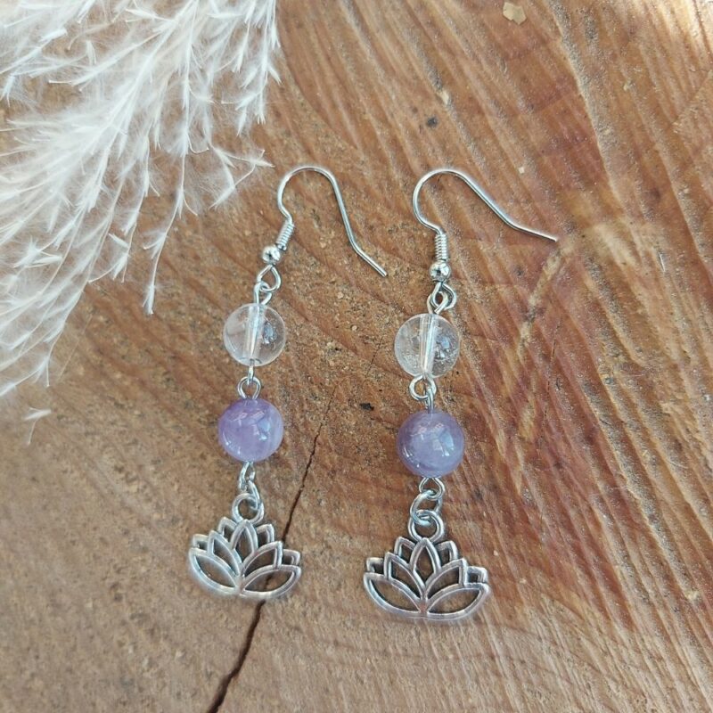 Seelenstein-Ohrringe-Bergkristall-Amethyst-Perlen