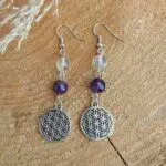 Seelenstein-Ohrringe-FluoritAmethyst-Perlen-BdL1