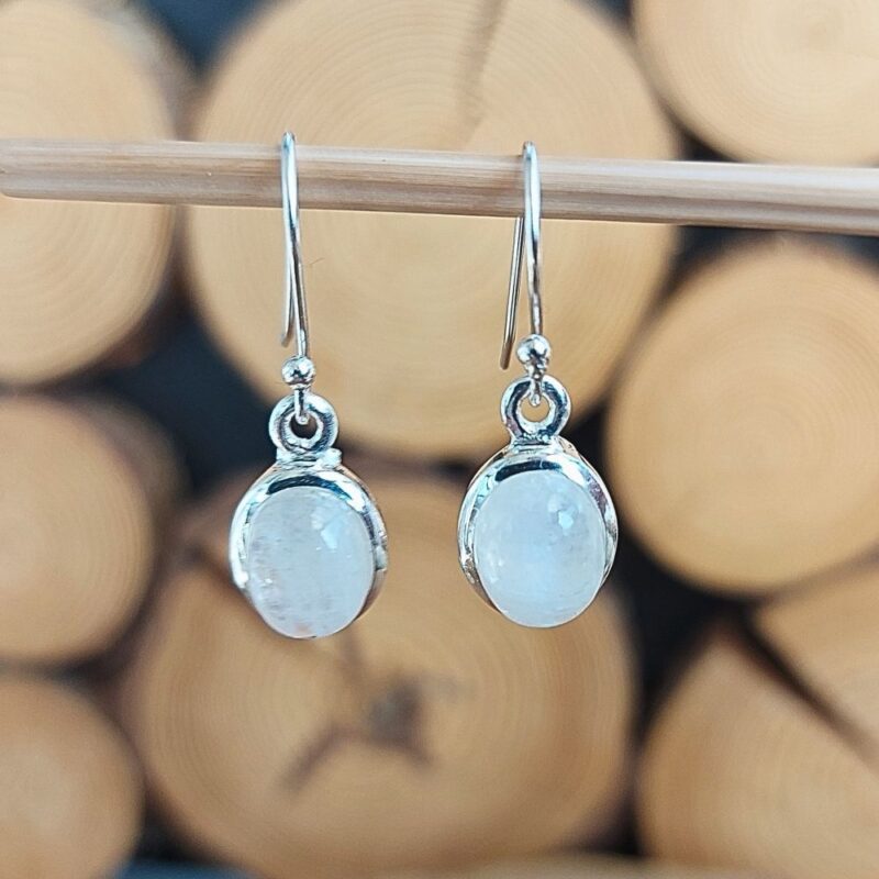 Seelenstein-Ohrringe-Mondstein-oval-Silber