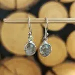 Seelenstein-Ohrringe-Turmalinquarz-oval-Silber