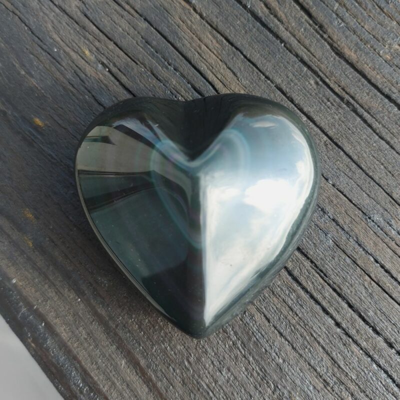 Seelenstein-Produkt-Obsidian-Regenbogen-Herz