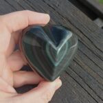 Seelenstein-Produkt-Obsidian-Regenbogen-Herz