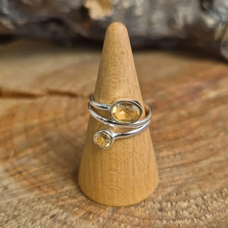 Seelenstein-Ring-2er-Citrin-Silber