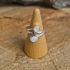 Seelenstein-Ring-2er-Mondstein-Silber