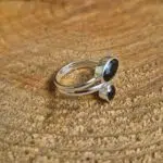 Seelenstein-Ring-2er-Onyx-Silber
