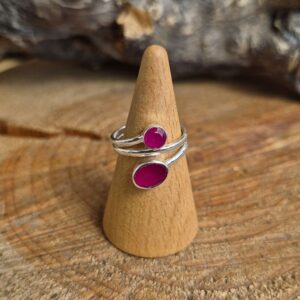 Seelenstein-Ring-2er-Rubin-Silber