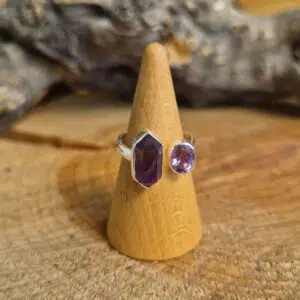Seelenstein-Ring-Amethyst-Amethyst-Silber