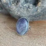 Seelenstein-Ring-Amethyst-oval-versilbert