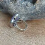 Seelenstein-Ring-Amethyst-oval-versilbert
