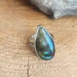 Seelenstein-Ring-Labradorit