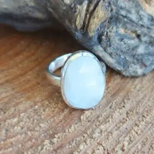 Seelenstein-Ring-Mondstein-Silber