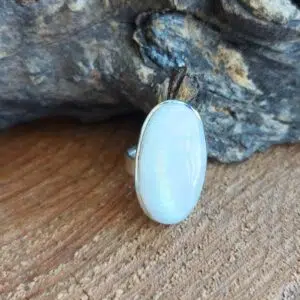 Seelenstein-Ring-Mondstein-Silber