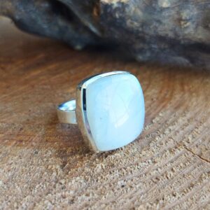 Seelenstein-Ring-Mondstein-Silber