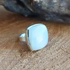 Seelenstein-Ring-Mondstein-Silber