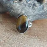 Seelenstein-Ring-Tigerauge-oval-versilbert
