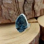 Seelenstein-Ring-Turmalin-Roh-Silber