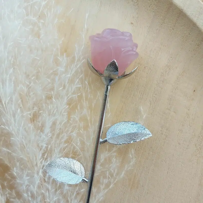 Seelenstein-Rose-Rosenquarz