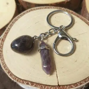 Seelenstein-Schlüsselanhänger-Amethyst