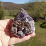 Seelenstein-Spezialstein-Amethyst-Chevron-Rohstein-Spitze-poliert