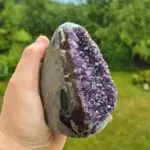 Amethyst Druse mittel, Heilstein in Lila, Ansicht 2