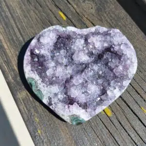 Amethyst Herz, Heilstein in Lila