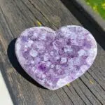Amethyst Herz, Heilstein in Lila