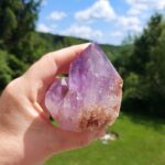 Seelenstein-Spezialstein-Amethyst-Spitze-halbpoliert