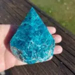 Seelenstein-Spezialstein-Apatit-Spitze-halbpoliert