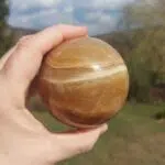 Seelenstein-Spezialstein-Aragonit-Kugel