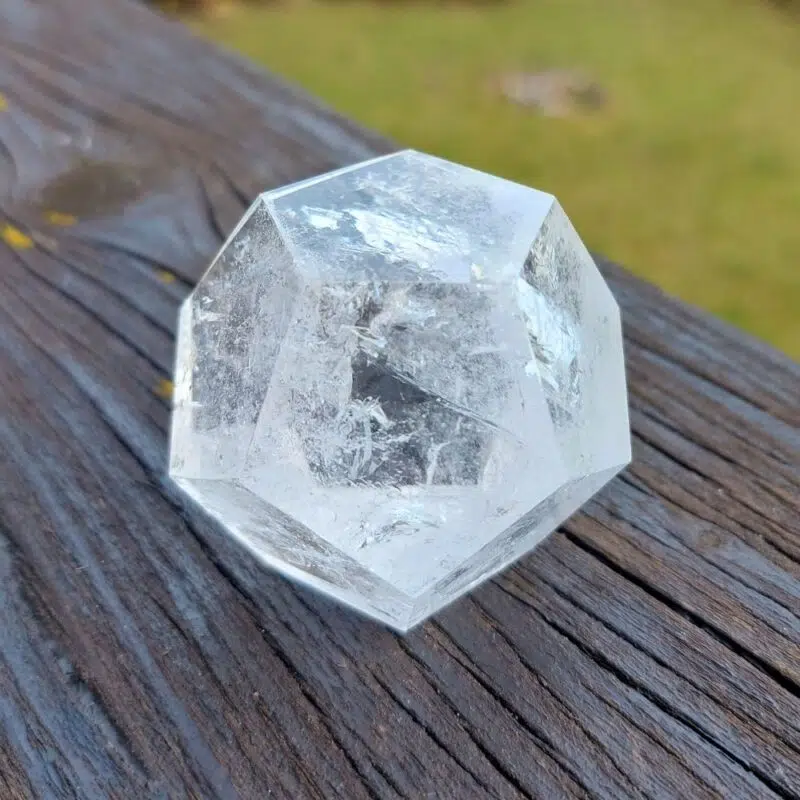 Seelenstein-Spezialstein-Bergkristall-Dodekaeder