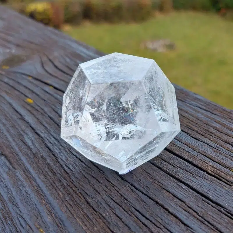 Seelenstein-Spezialstein-Bergkristall-Dodekaeder