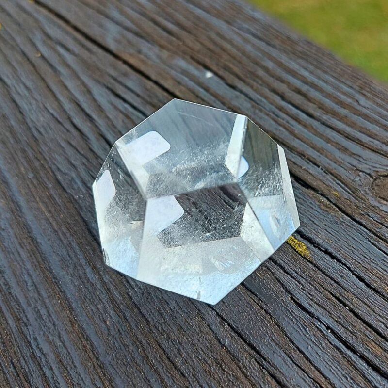 Seelenstein-Spezialstein-Bergkristall-Dodekaeder