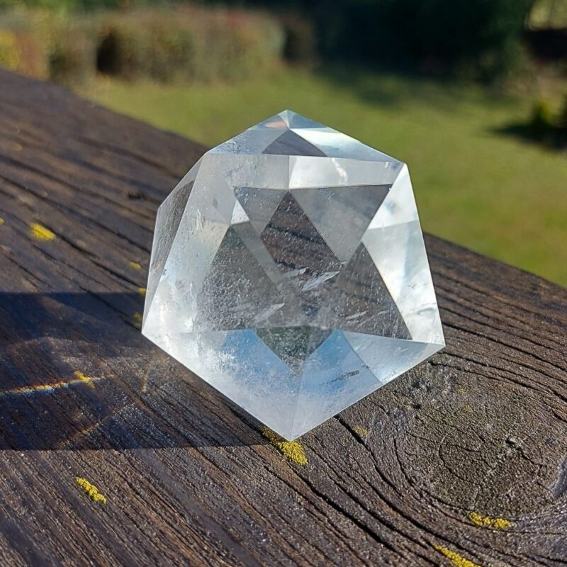 Seelenstein-Spezialstein-Bergkristall-Ikosaeder