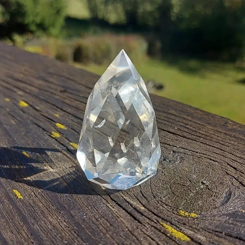 Seelenstein-Spezialstein-Bergkristall-Kegel-klein